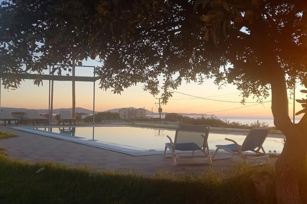 Cristelia Seafront & Pool Villa Lachania  Exterior photo