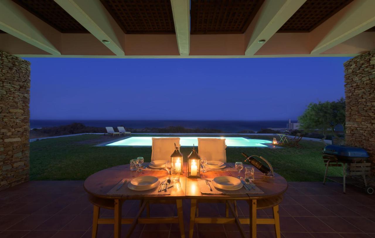 Cristelia Seafront & Pool Villa Lachania  Exterior photo