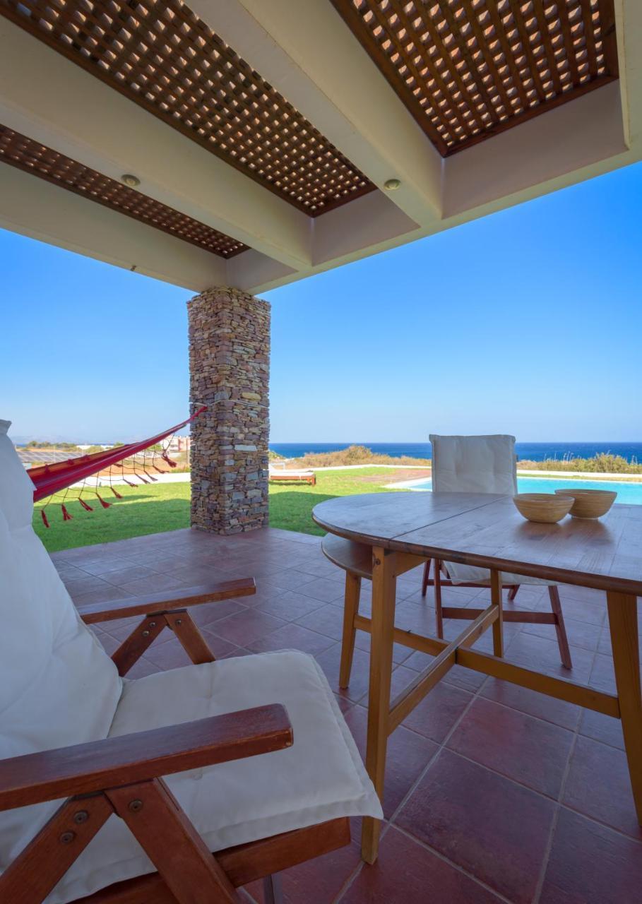 Cristelia Seafront & Pool Villa Lachania  Exterior photo