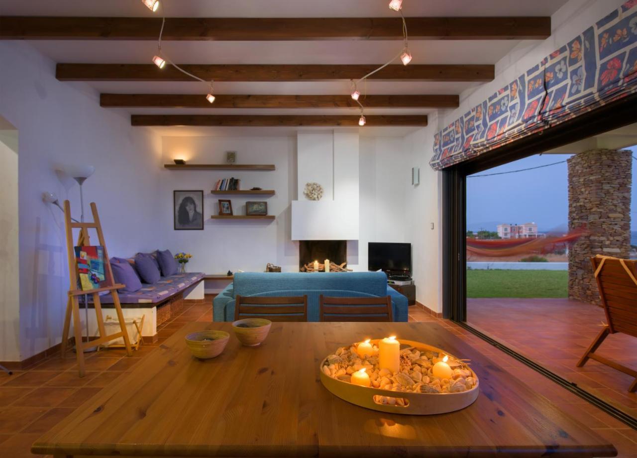 Cristelia Seafront & Pool Villa Lachania  Exterior photo